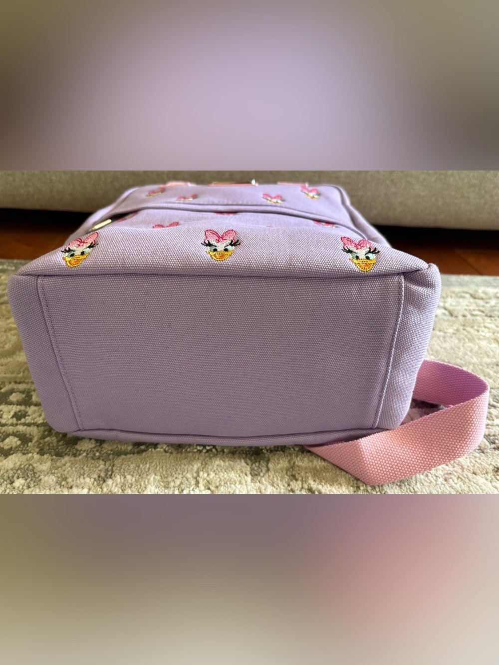 Loungefly Disney Daisy Duck Mini Canvas Backpack - Picture 5 of 6